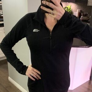 Women's Black Quarter-Zip Top